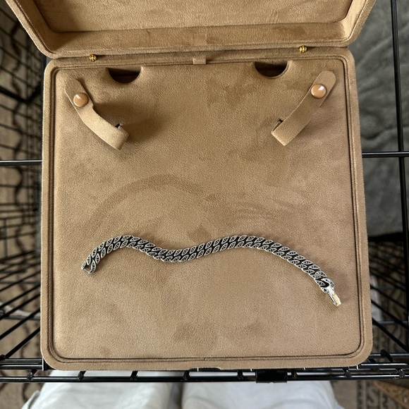 David Yurman Silver Men's Bracelet - Picture 2 of 5